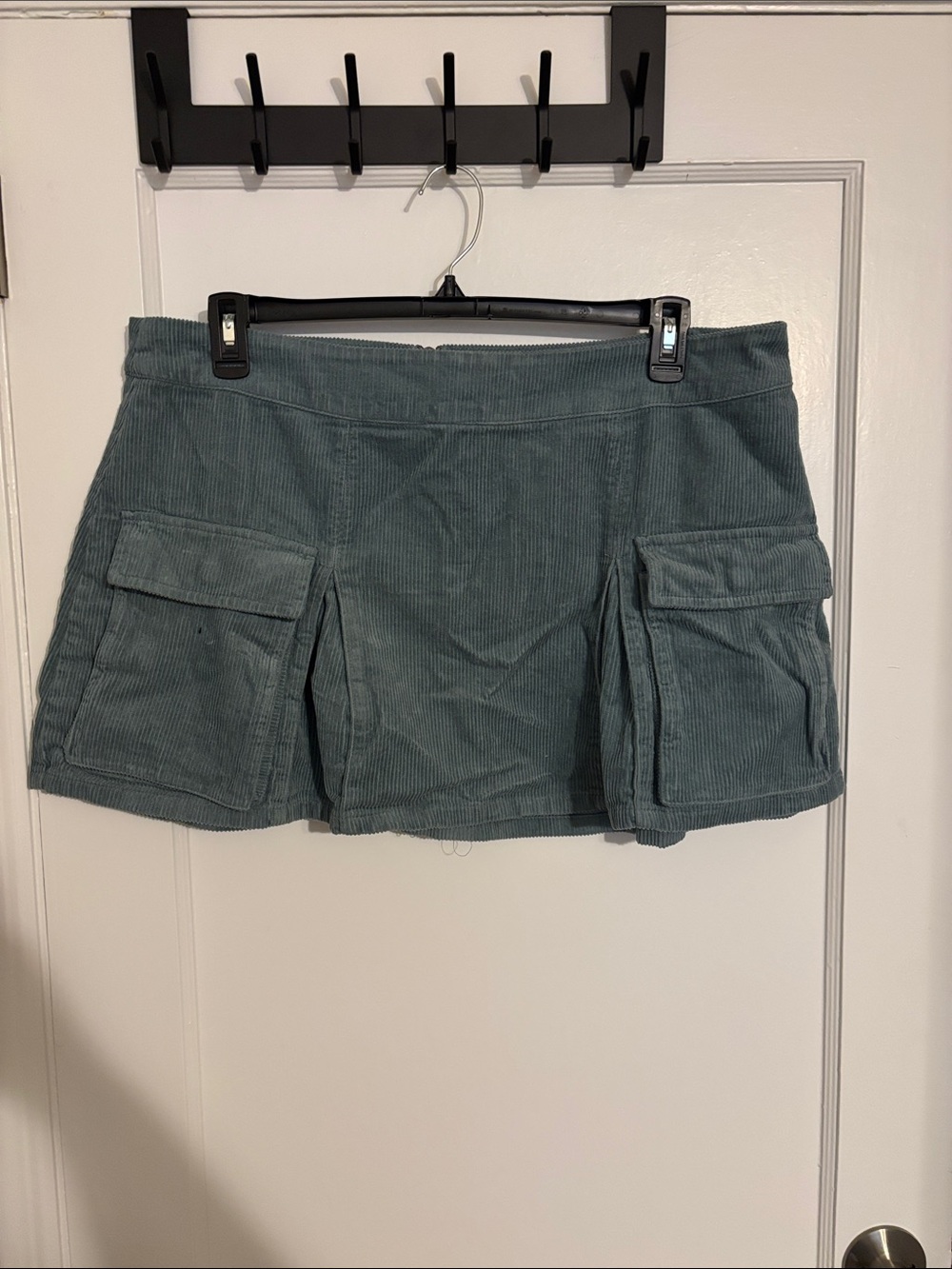 wild fable Teal Corduroy Cargo Mini Skirt